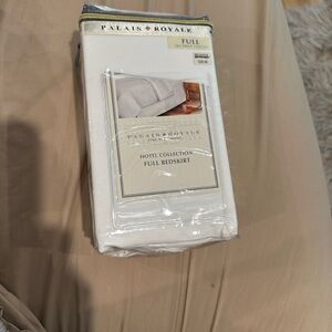 White Full Bedskirt
